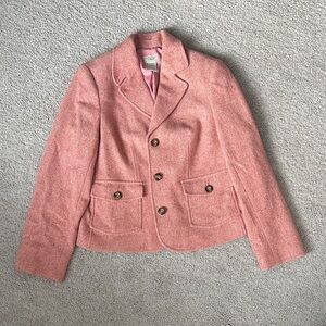 L.L. Bean Pink Tweed Blazer
